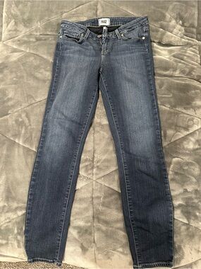 PAIGE Women's Medium Blue Skinny Jeans